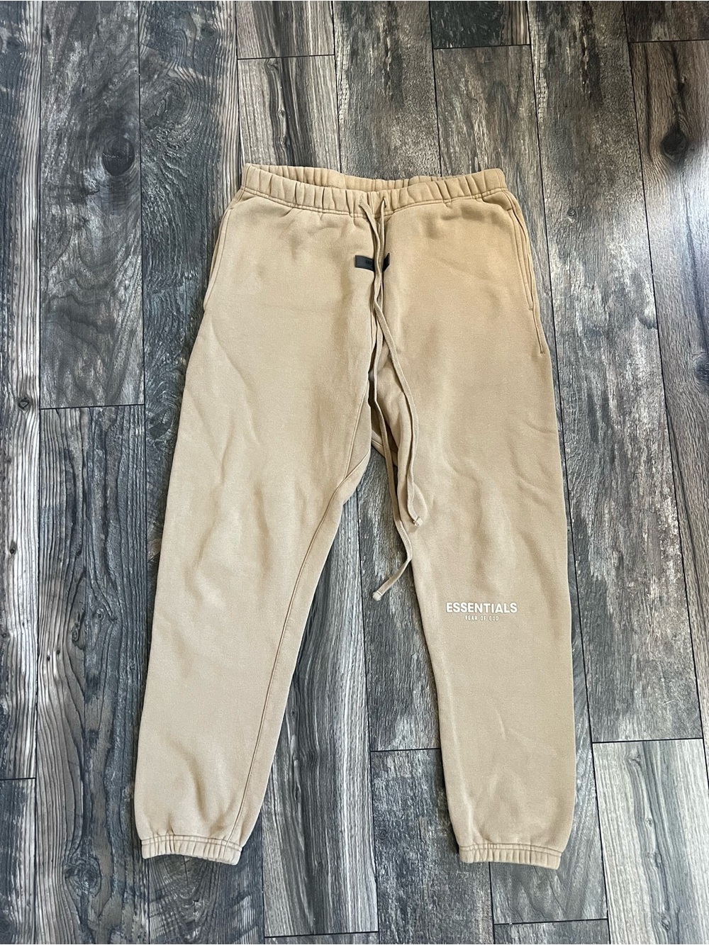 Essentials Beige/Tan Logo Sweatpants